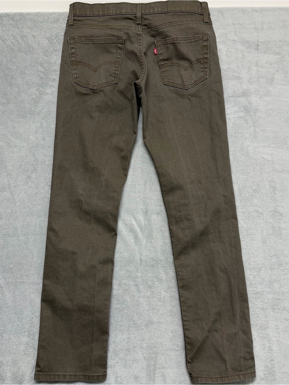 Levis 501 Men’s 34x32 Brown Straight Leg Zipper Classic Fit Jeans - Picture 9 of 11